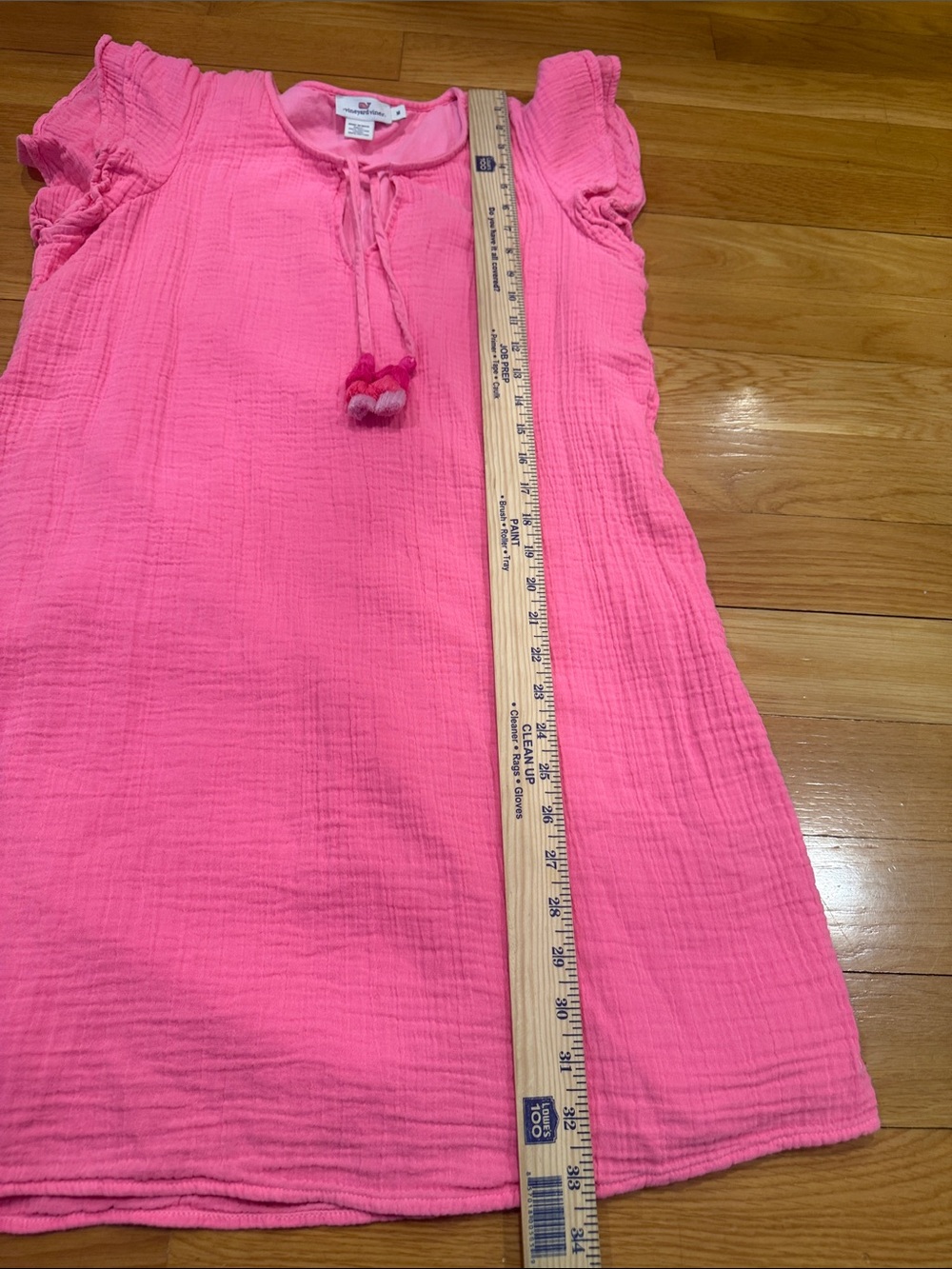 Vineyard vine pink dress with tassels size medium. - Picture 3 of 7